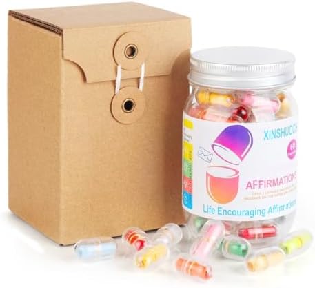 Funny Affirmation Jar 60 Positive Messages in a Bottle Daily Affi...