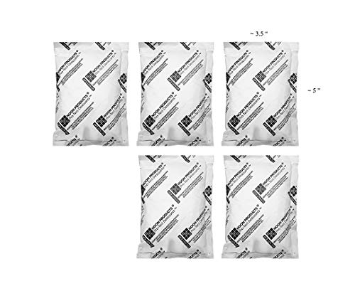 Silica for SAFES (5 Pack) 60 Gram Silica Gel Desiccant Packet for Household