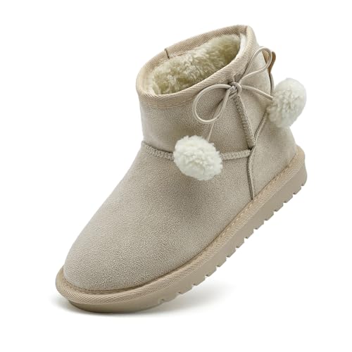 Girl's Winter Snow Boots Faux Fur Lined