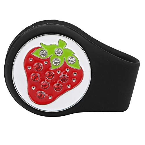 image for Heitune Silicone Compact Golf Ball Marker Fruit Pattern Hat Clip Cap C