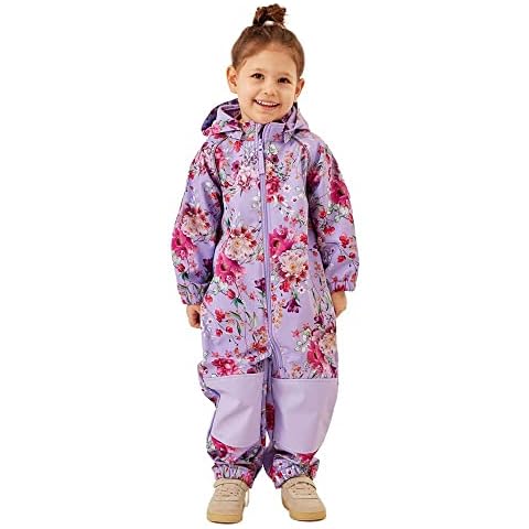 NAME IT Babe Girl's Floral Snowsuit Cover