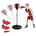GU YONG TAO Stehender Reflex-Boxsack für Kinder - Boxsack-Set mit Ständer, Boxhandschuhen, Einstellbarer Höhe, Sportübungsgeräten für Jungen Mädchen im Alter von 3-7 Jahren