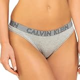 Calvin Klein Braguita Tipo Tanga para Mujer, Gris (Grey Heather), M