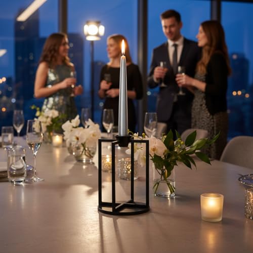 Bougie argentée chic idée cadeau pour décoration de mariage - 5