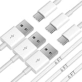 USB C Fast Charging Cable: Winbywin 6ft Type C Quick Charge Cord, 3-Pack 6 Feet Type-C to A Chargers...