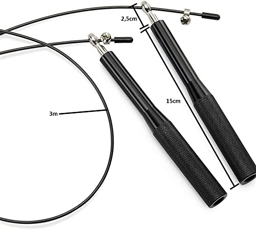 Corda de Pular Aço Crossfit 3m Rolamento Speed Profissional (ROXO)