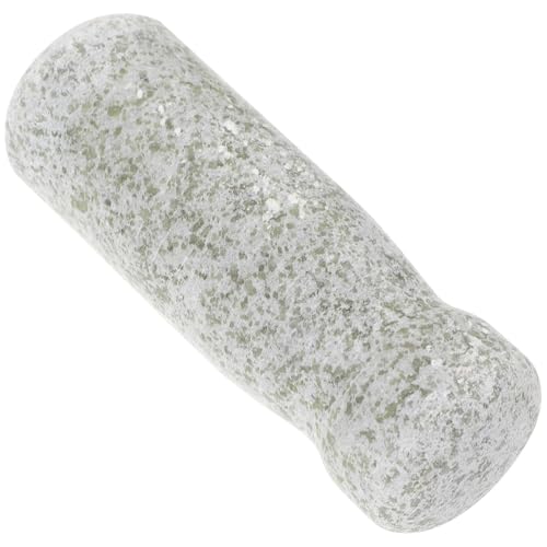 Obuyke Majadero de Piedra para moler ajo y especias con mango redondo resistente y color aleatorio