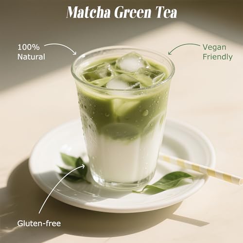 Matcha Green Tea Capsule, Recyclable Original Line Aluminium Capsules,100% Nespresso Compatible Pods,10 Count (Pack of 1)