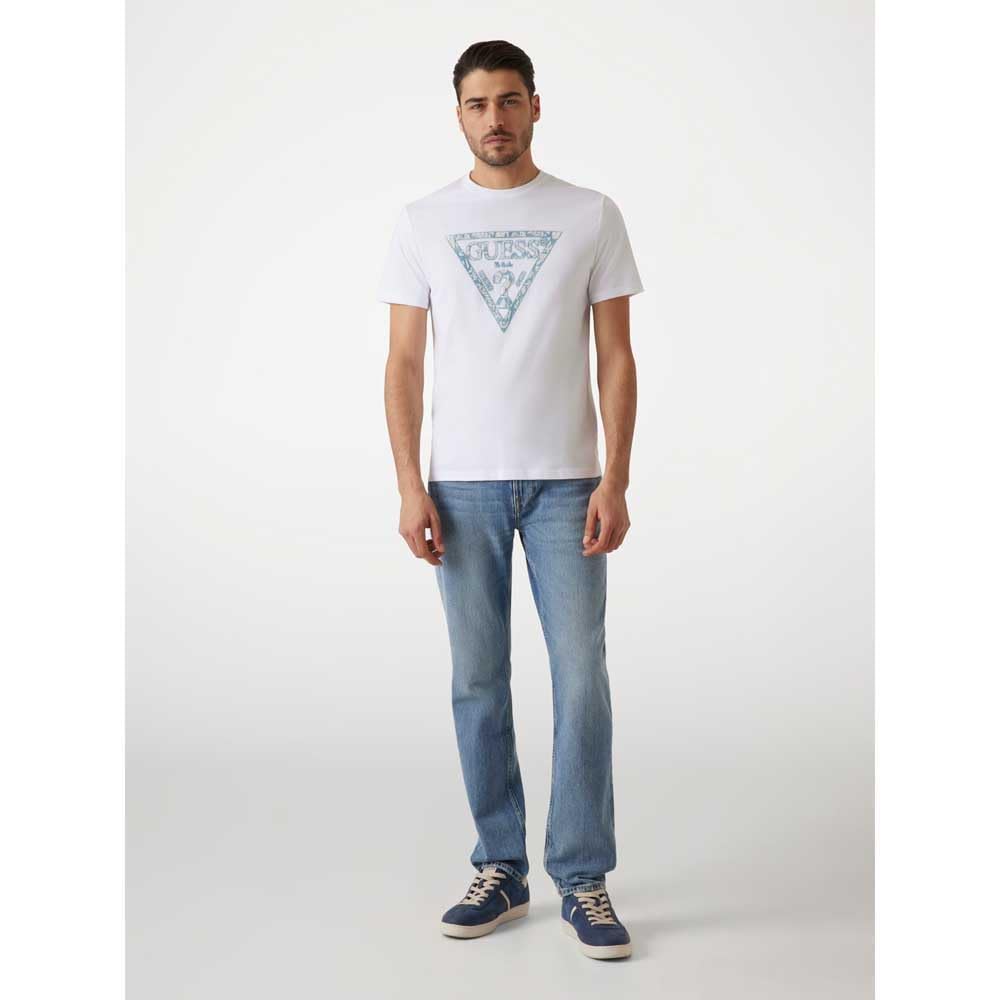 GUESS T-Shirt Manica Corta Triangle M5GI06I3Z14 Bianco L