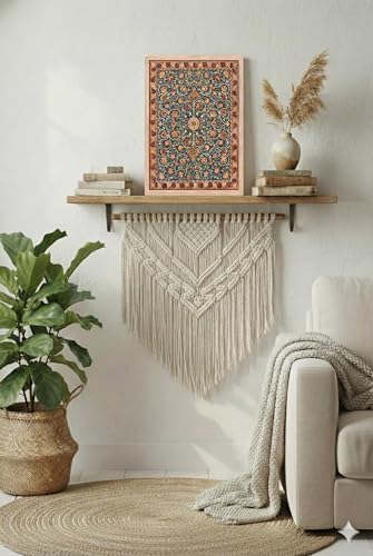 Image of BLINKART Wiliam Moris Aesthetic Art Walls With Frame | Natural Wood Texture | Living Room Bedroom Office Wall Decoration | Poster Home Decor Frames Wall Bedroom | 12x8 Inches (D394)