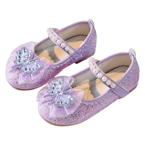 Toddler Gir Dress Mary Jane Shoes Ballet Bow Flower Girl Comfortable Soft Sole Slip On Wedding Flat Shoes2