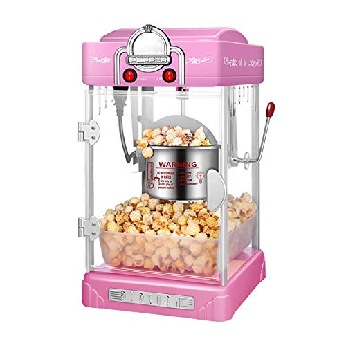 BGSFF Retro Popcorn Maker, Heißluft-Popcorn-Maschine, kalorienarm und fettfrei, für Filmabende/Übernachtungen…