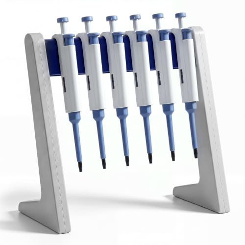 Image of Laboratory Pipette Stand 6 Place Pipettor Rack, Stable L Shaped