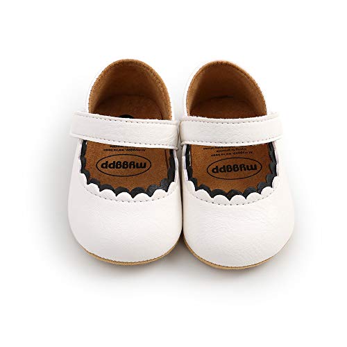 BiBeGoi Baby Baby Meisjes Strik Mary Jane Peuter Zachte Anti-slip Zool Prinses Bruiloft Jurk Eerste Wandelen Flats… - Image 5