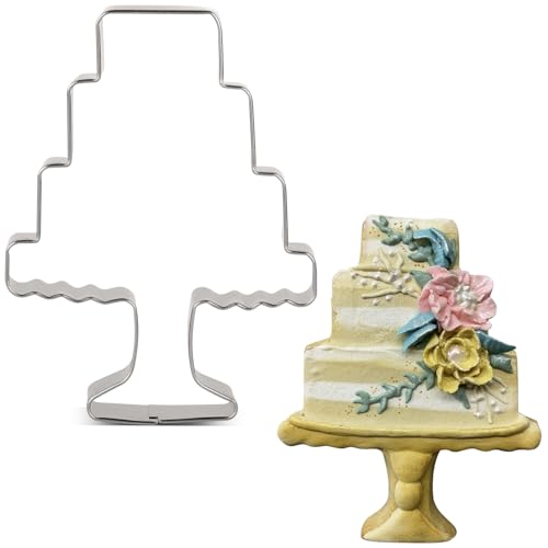 LILIAO Cake Cookie Cutter for Wedding - 3.1 x 4.3 inches - Stainless Steel