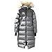 Produktbild Canadian Daunenjacke Outdoor Winter 90%   Gänsedaunenjacke Wasserdicht Wattiert Warm Lang Damen Mantel Parka Mantel - grau,XL 65-75kg