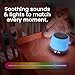 Babysense Dreamer 2.0 Baby Sound Machine with Night Light | 2nd Gen | 28 Soothing Sounds | Toddler Sleep Trainer | App-Controlled White Noise Machine | Sleep Timer | 2.4GHz WiFi | US Only