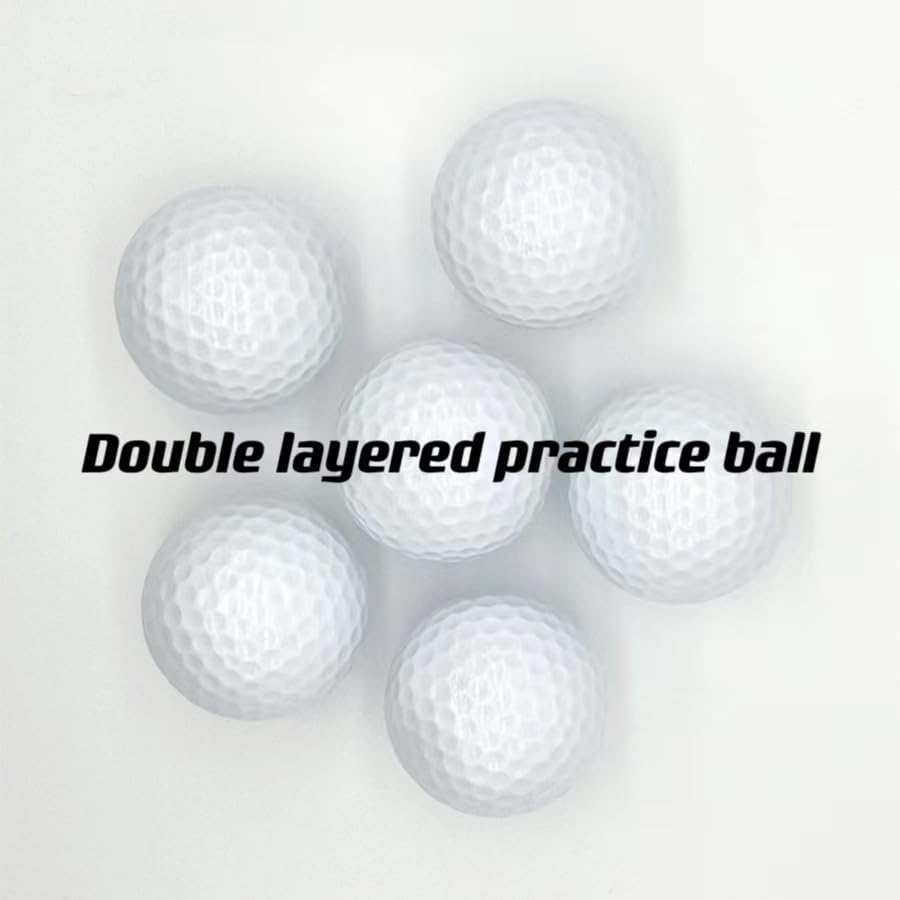 100 Golf Double Layered Practice Balls, 42mm Practice Balls