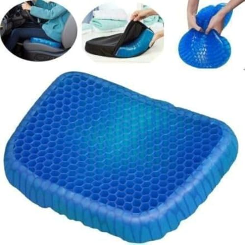 Image of Egg Gel Seat Cushion for Office & Car, Home - Cooling Gel Technology with Memory Foam - Silicone Rubber Seat Pillow, Comfort & Support for Sciatica, Back, Tailbone Pain Relief (1 Piece)