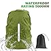 LAMA 2 Pack Waterproof Rain Cover for Backpack, Reflective Rucksack Rain Cover for Anti-Dust/Anti-Theft/Bicycling/Hiking/Camping/Traveling,M Size (for 30L-40L backpack), 1 Pcs Black + 1 Pcs Army Green