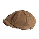 Estilo: sombrero octogonal / sombrero de vendedor de periódicos / sombrero de pintor, estilo de ala: aleros curvos, estilo superior del sombrero: sombrero octogonal, forma de alero: rizado,