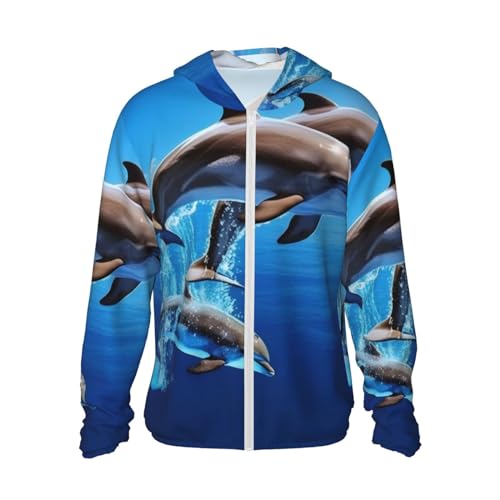 Protection solaire anti-UV sweat léger à capuche zippé XL manches longues noir