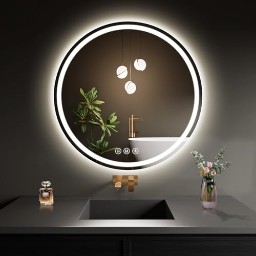 LED�o�X���[���~���[ 26�C���` ���E���h�o�X���[���~���[ ���C�g�t�� �T�[�N���E�H�[���~���[ 3�F ���邳 �܂�~�� ���ʉ��ϑ� ���� ���r���O���[��