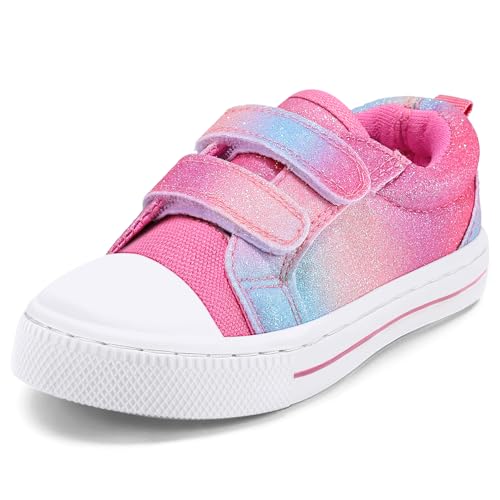 K KomForme Toddler Shoe Girl Sneaker,Pink Gradient,Size 4 Toddler
