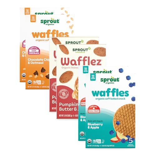 Sprout Organics, Toddler Snack Variety Pack, Single Serve Waffles...