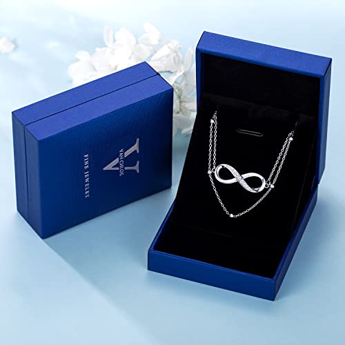 Infinity Ankle Bracelets For Women Anklet For Women 925 Sterling Silver Infinity Charm Chain Layered Adjustable Ankle Bracelet Christams Jewelry Gifts For Her Girlfriend Women (A3-Infinity) #TOP6