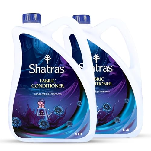Image of SHATRAS Combo Pack Of Lavender Royal Perfume Fabric Conditioner 2 X 5Liter | After Wash Liquid Fabric Softener With Long-Lasting Fragrance | Royal Perfume Fragrance For Your Fabrics (Pack Of 2)