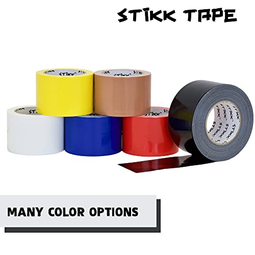 Image of STIKK Duct Tape, White, 3 inch x 25 Yards, Adhesive Tapes for Repairs, Heavy Duty Waterproof Tape for Household Projects, Commercial HVAC and Construction