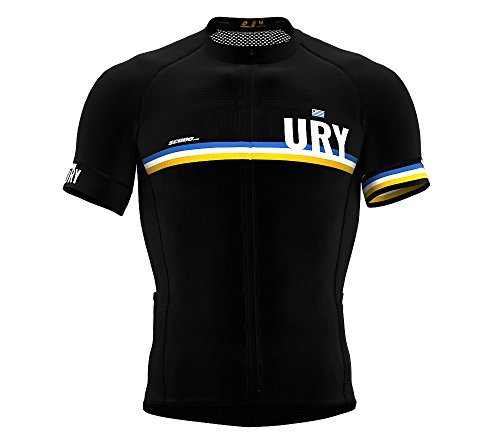 Uruguay Black Code Short Sleeve Cycling PRO Jersey for Women - Size XX-Large