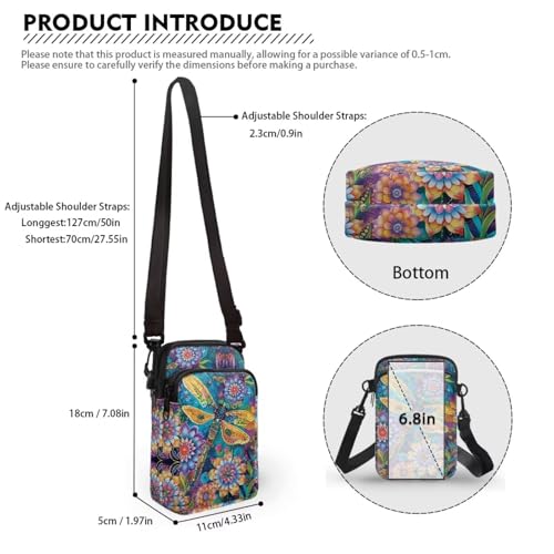 Image of Lightweight Small Crossbody Bags Cell Phone Purses Travel Pouch Shoulder Bag for Women