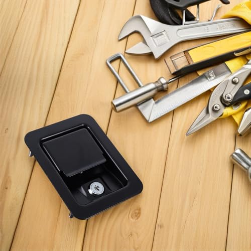 Verrou de porte encastré pour réparer un loquet défectueux de boîte à outils - 8
