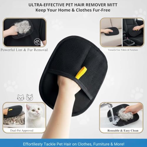 Image of Lint Rollers for Pet Hair, Sticky, Remover for Couch, Clothes Furniture and Carpet. Dog Hair Remover Cat Hair, Animal Fur, Fuzz. 5 Large Lint Rollers(300 Sheets) (LINT Glove)