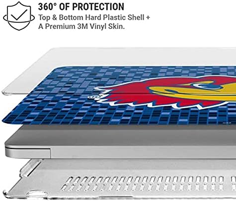 Skinit Case + Skin Compatible with MacBook Air 13in (2020) - Officially Licensed Kansas Jayhawks Digi Design