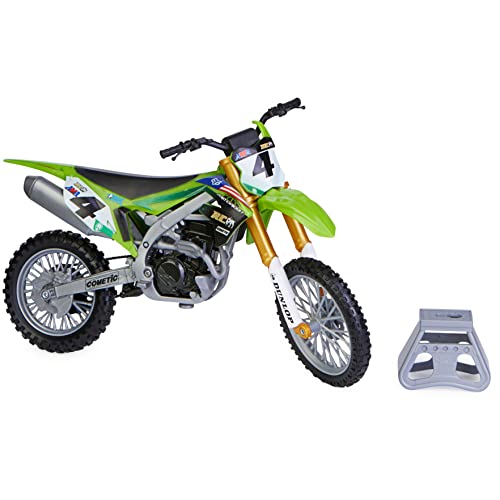 Supercross, Authentic Ricky Carmichael 1:10 Scale Collector Die-Cast Toy Motorcycle Replica with Display Stand, for Collectors and Kids Age 5 and Up - Image 5