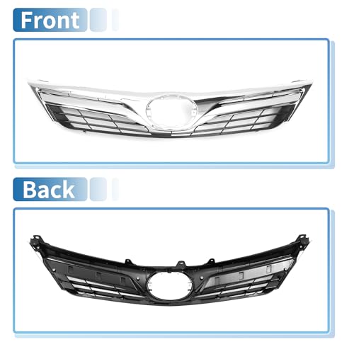 A ABSOPRO Front Hood Bumper Grille Grill Front Upper Bumper Grille Grill for Toyota Camry LE 2012 Black by A ABSOPRO - Image 6