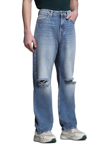 Image of Jack & Jones Men's Loose Fit Jeans | High Rise | Jeans for Men
