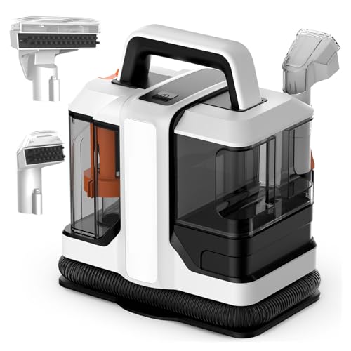 Carpet Cleaner Machine with Dual Tanks and Powerful Suction for Removing Stains from Carpets, Stairs, and Upholstery