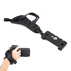 JJC Handschlaufe für DSLR Kamera Canon Nikon Olympus Sony Panasonic Pentax(mit U Typ Plate)