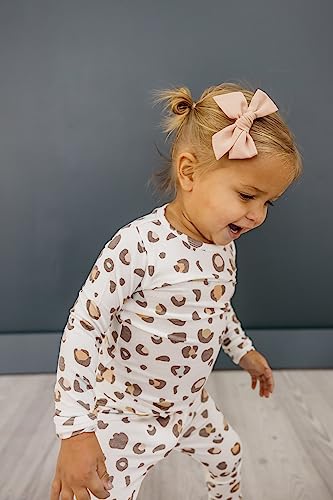 Copper Pearl Two Piece Long Sleeve Toddler Pajamas PJ Sets for Boys and Girls - Adorable Pattern Pajamas, Breathable Fabric to Keep Cool While Sleeping, Sizes 12 Months to 5T - Millie4