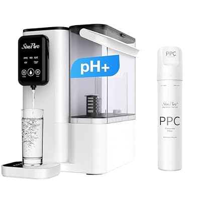 SimPure Y9A Countertop RO Water Filter System, 3 Pre-Installed Filters+ PPC Filters Kit, Up to 12-18 Months Supply Bundle