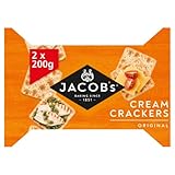 Jacob's Original Cream Crackers, 2 x 200 g (Twin Pack), 400 g Total