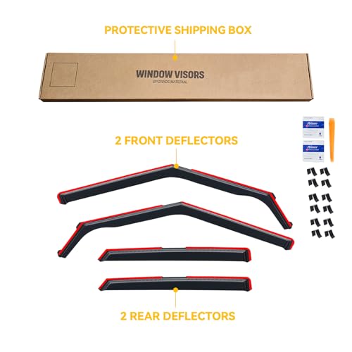 in-Channel Rain Guards for 2021-2026 Chevy Trailblazer, Window Visor Shields Vent Deflector Shade Wind Dark Smoke 2022 2023 2024 2025 21 22 23 24 25 26, Tape-On Inside-Mount, 4PCS by CMVT Auto - Used condition - Image 7