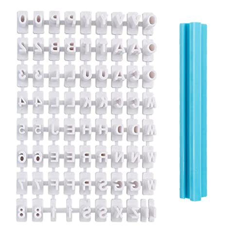 72 Alphabet Cookie Stamps, Capital Letters,Personalised Cookie Stamp, Cookie Cutters and Stamps to Create Personalised Stamped Messages