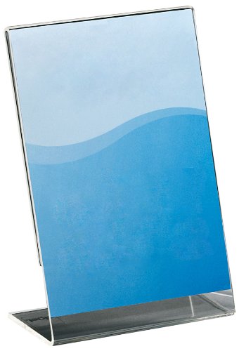 Porte-infos incliné haut de gamme en acrylique cristallin SIGEL Pa100, 10 pièces