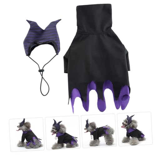 Disfraz Halloween para perro estilo bruja Talla M miniatura 7
