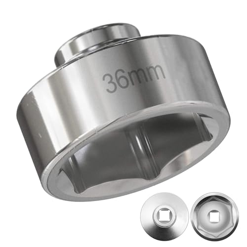 Llave para tapa de filtro de aceite, herramienta de extracción de filtro de aceite - Herramienta de llave de aceite para quitar filtros de aceite - Herramienta de filtro de aceite de 36 mm, llave para